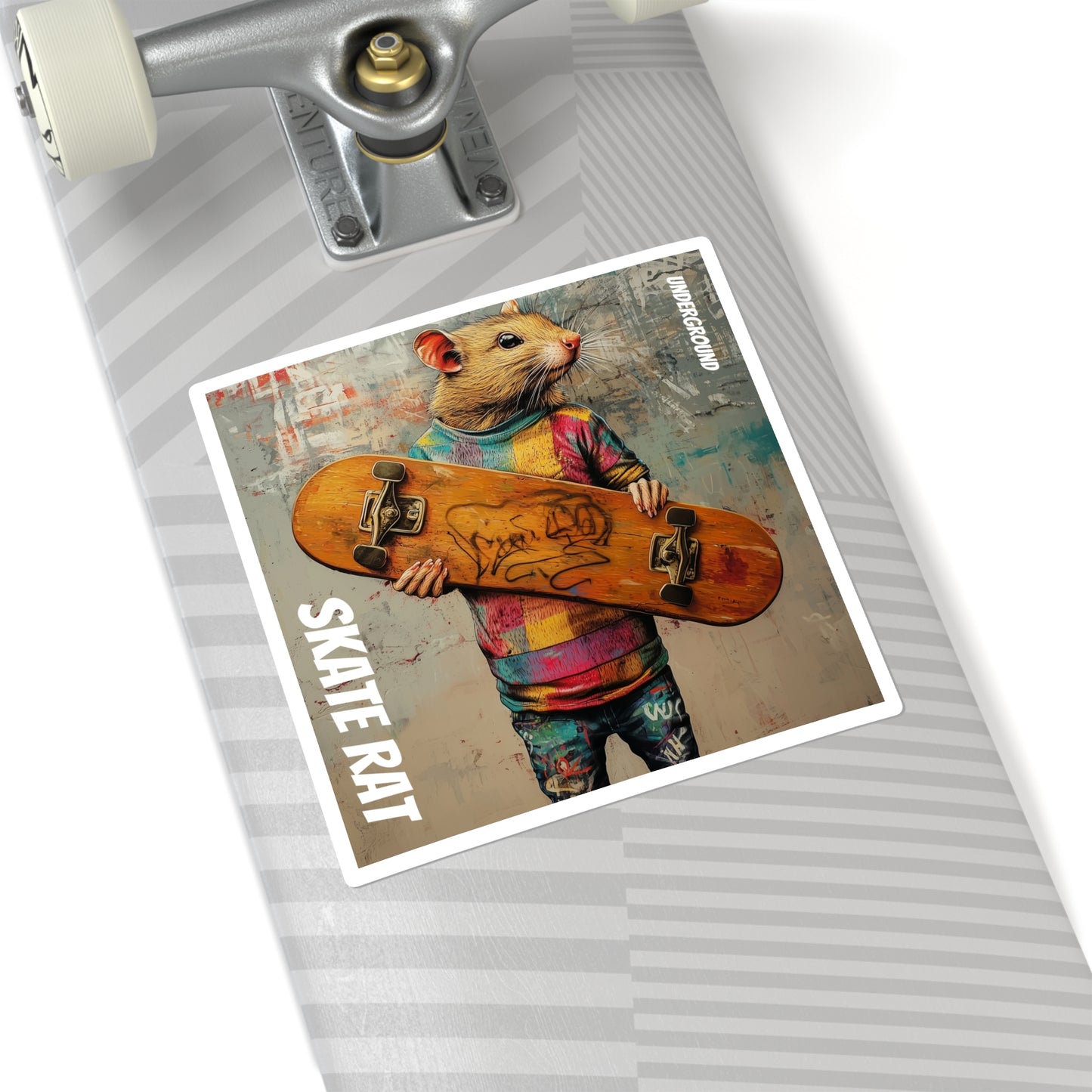 Skate Rat Streetwear Sticker - Skateboarding City Street Life