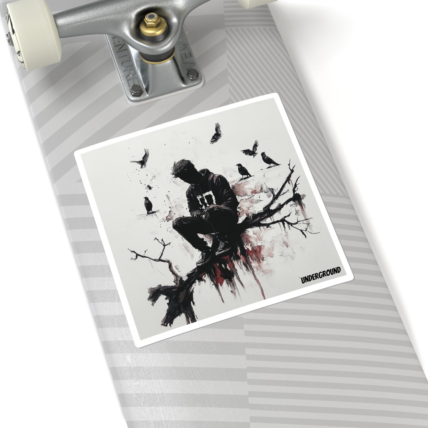 Limb Nevermore Ink Art Sticker - Bold, Street-Ready Designs for Your Essentials
