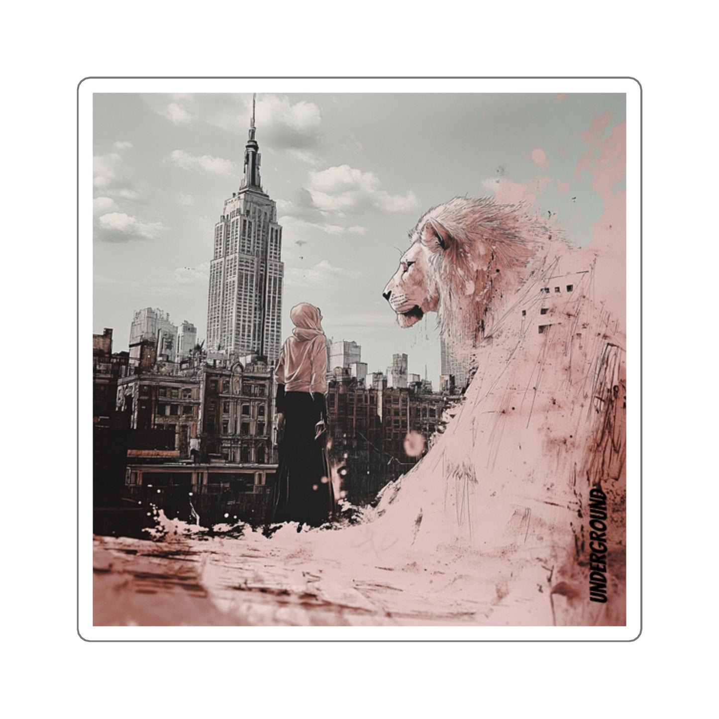 Empire of Beasts Urban Art Sticker - Original Street-Ready Design