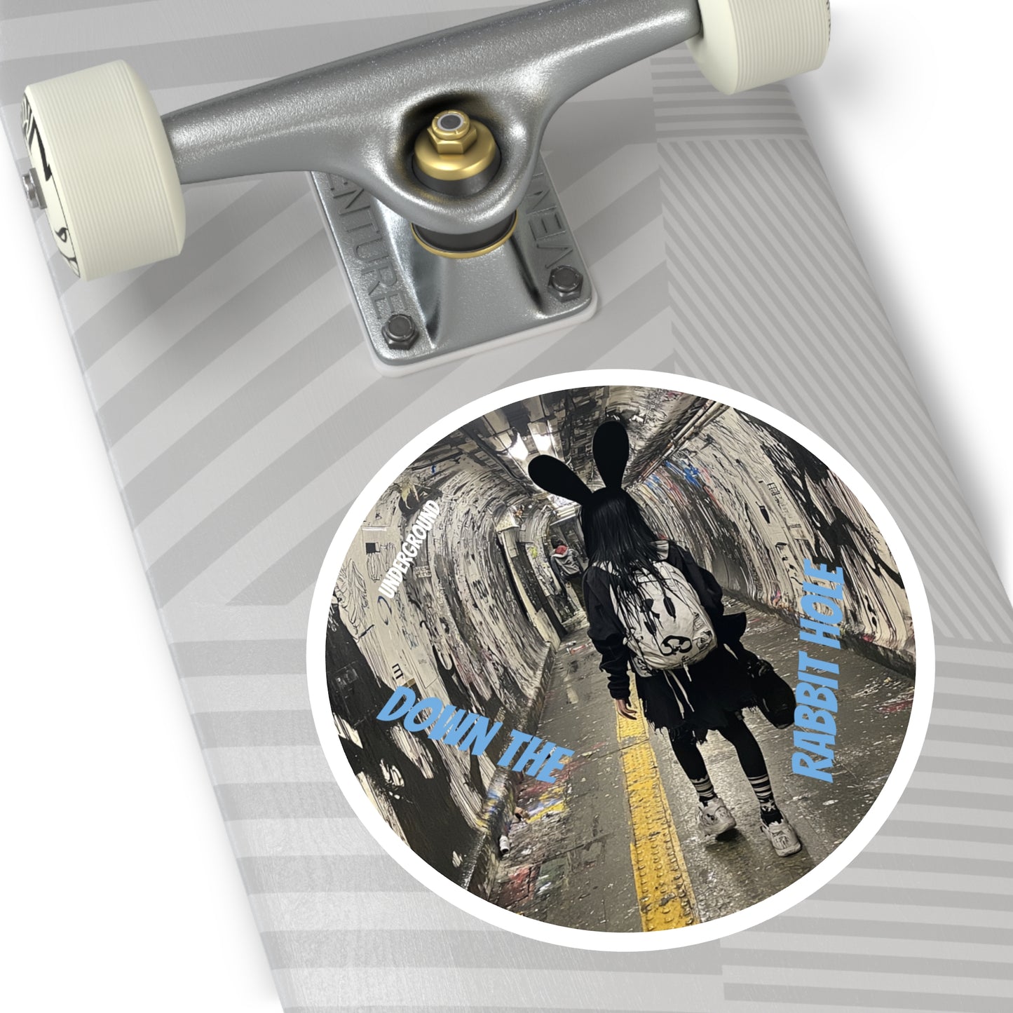 Into Oblivion Sticker - Urban Underground street Art