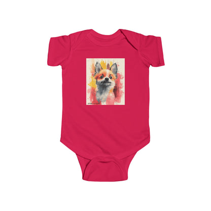 Little Street Fox Baby Onesie – Bold & Playful Urban Art Bodysuit