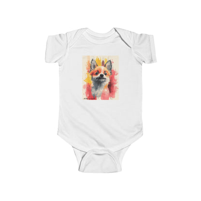 Little Street Fox Baby Onesie – Bold & Playful Urban Art Bodysuit