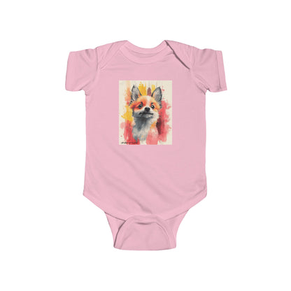 Little Street Fox Baby Onesie – Bold & Playful Urban Art Bodysuit