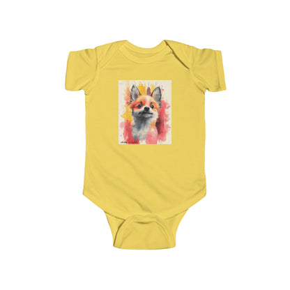 Little Street Fox Baby Onesie – Bold & Playful Urban Art Bodysuit