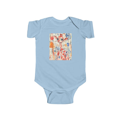 Skyline Strider Baby Onesie – Cute & Cool Urban Giraffe Bodysuit