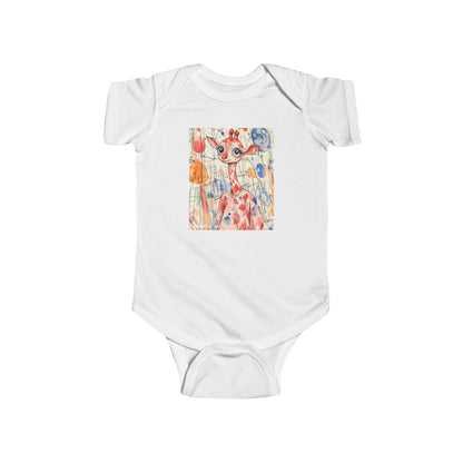 Skyline Strider Baby Onesie – Cute & Cool Urban Giraffe Bodysuit