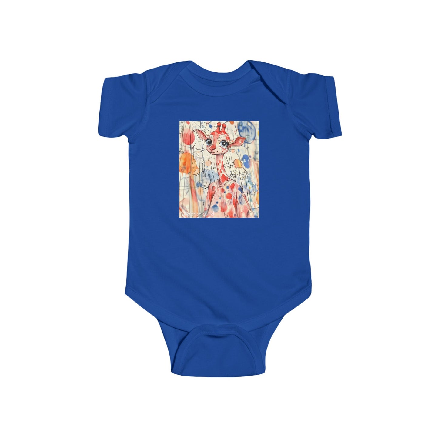 Skyline Strider Baby Onesie – Cute & Cool Urban Giraffe Bodysuit