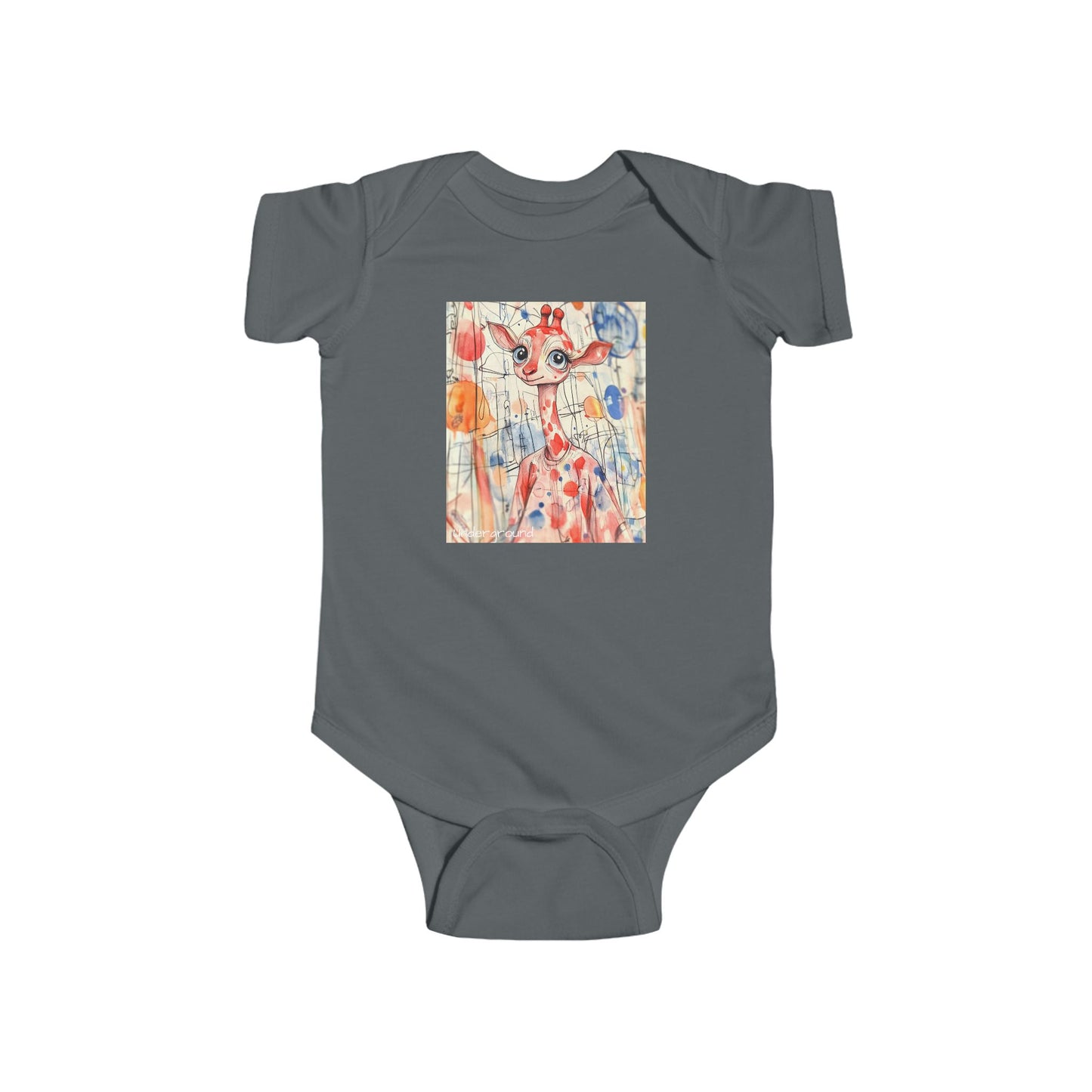 Skyline Strider Baby Onesie – Cute & Cool Urban Giraffe Bodysuit