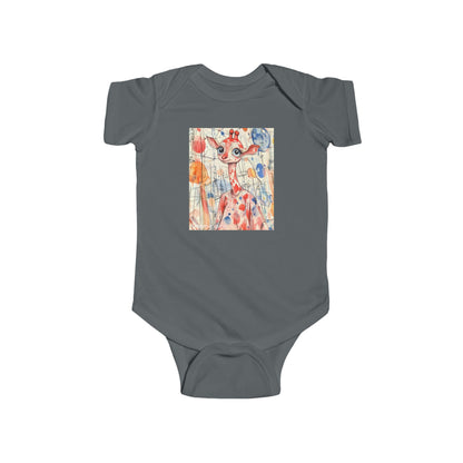 Skyline Strider Baby Onesie – Cute & Cool Urban Giraffe Bodysuit