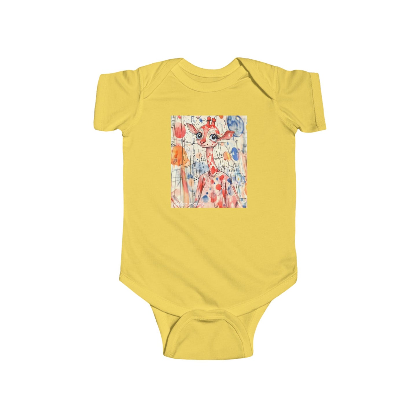 Skyline Strider Baby Onesie – Cute & Cool Urban Giraffe Bodysuit