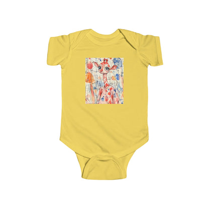 Skyline Strider Baby Onesie – Cute & Cool Urban Giraffe Bodysuit