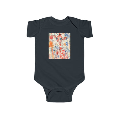 Skyline Strider Baby Onesie – Cute & Cool Urban Giraffe Bodysuit