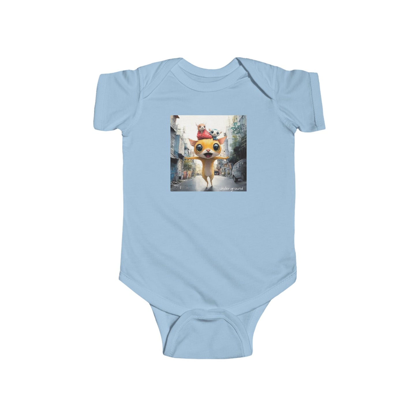 Tiny Rebal street runner Onesie - Edgy & Adorable Streetwear Graphic Bodysuit