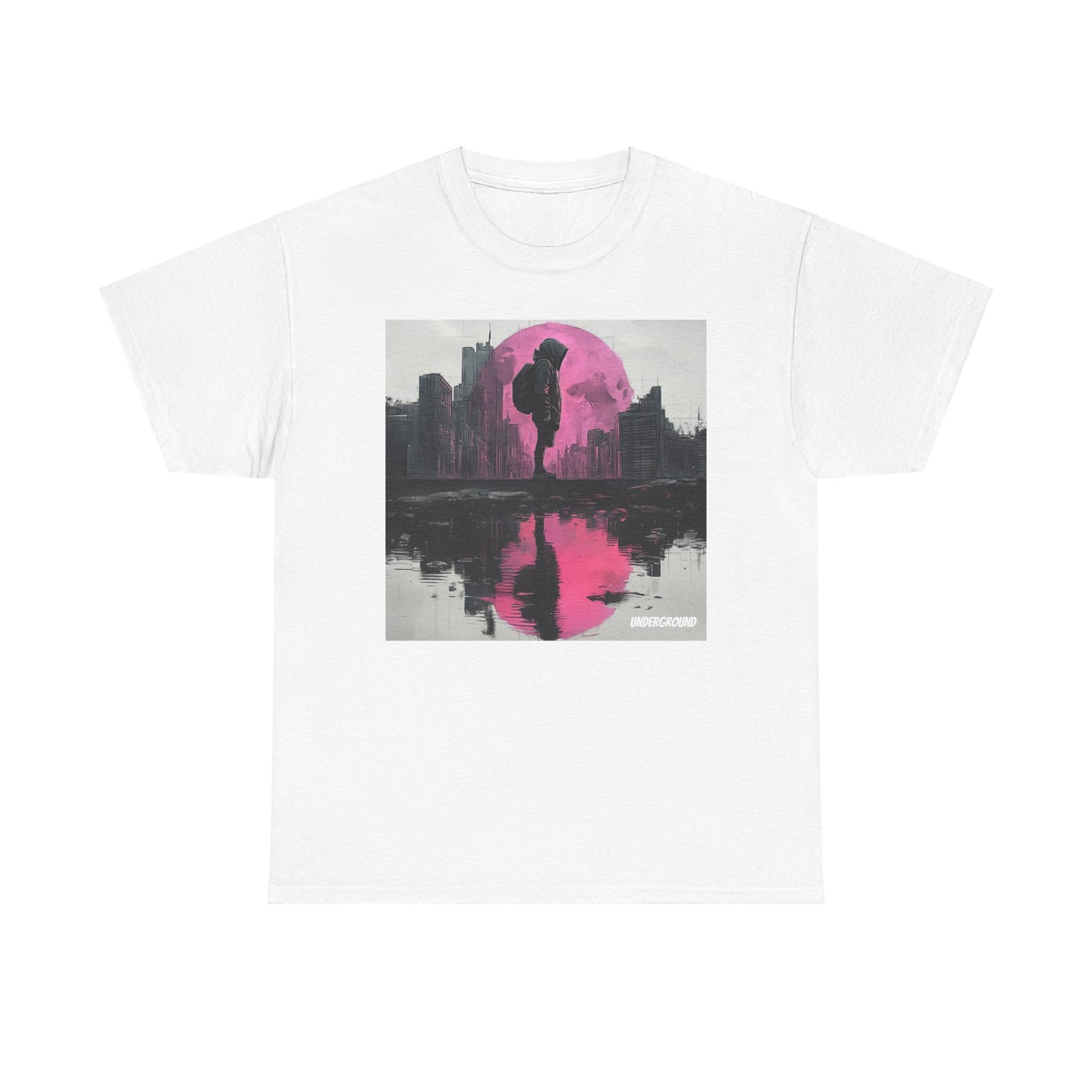 Runaway moon T-shirt – Ink & Watercolor Urban Expression Tee