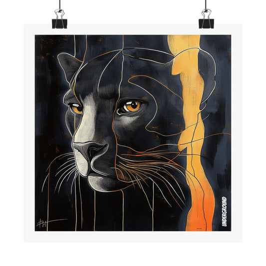 Night Eyes: Panther Poster - Sleek Art Print