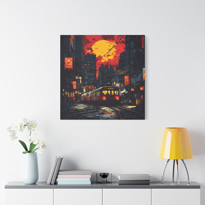 District C.N.G. Bold Ink Canvas Print - Home of the Underground City Art