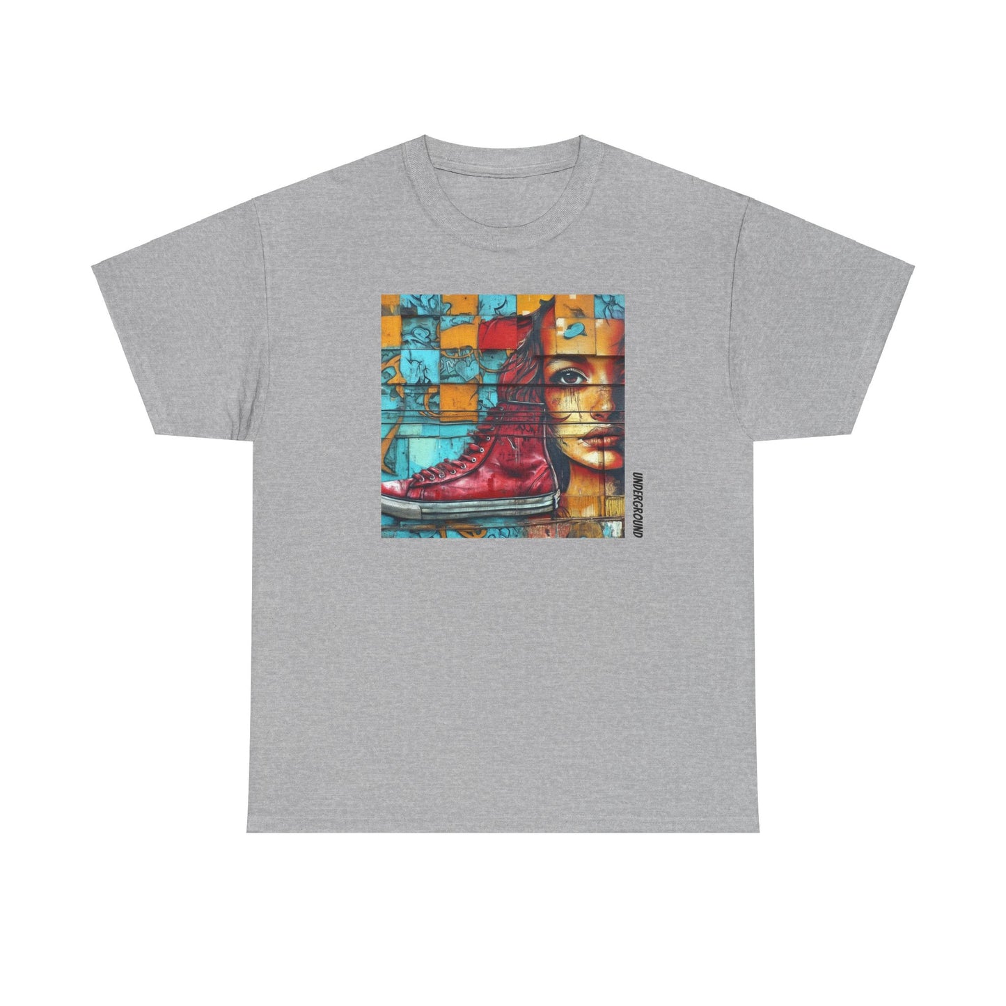 Red Hair and High tops T-shirt - Graffiti Art Tee