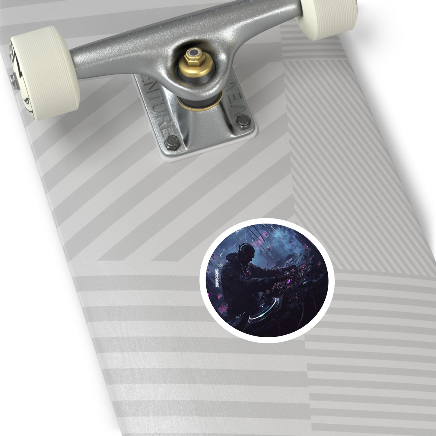 Turning through the Haze Sticker - Underground Turntables Art