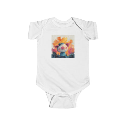 Little Pig Street Baby Onesie – Edgy & Cute Urban Animal Art Bodysuit