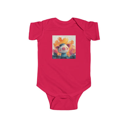 Little Pig Street Baby Onesie – Edgy & Cute Urban Animal Art Bodysuit