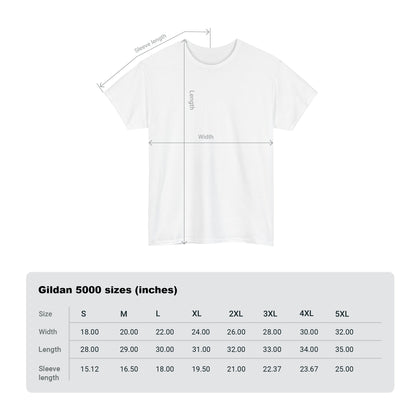 T-shirt size chart