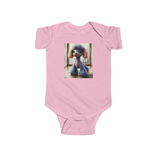 City Poodle Baby Onesie – Cute & Edgy Urban Dog Streetwear Bodysuit