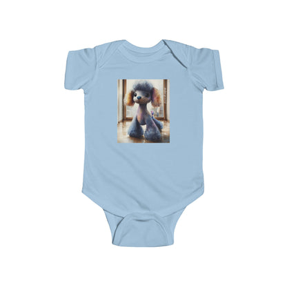 City Poodle Baby Onesie – Cute & Edgy Urban Dog Streetwear Bodysuit