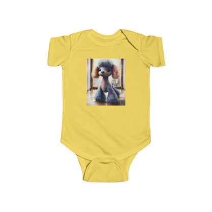 City Poodle Baby Onesie – Cute & Edgy Urban Dog Streetwear Bodysuit