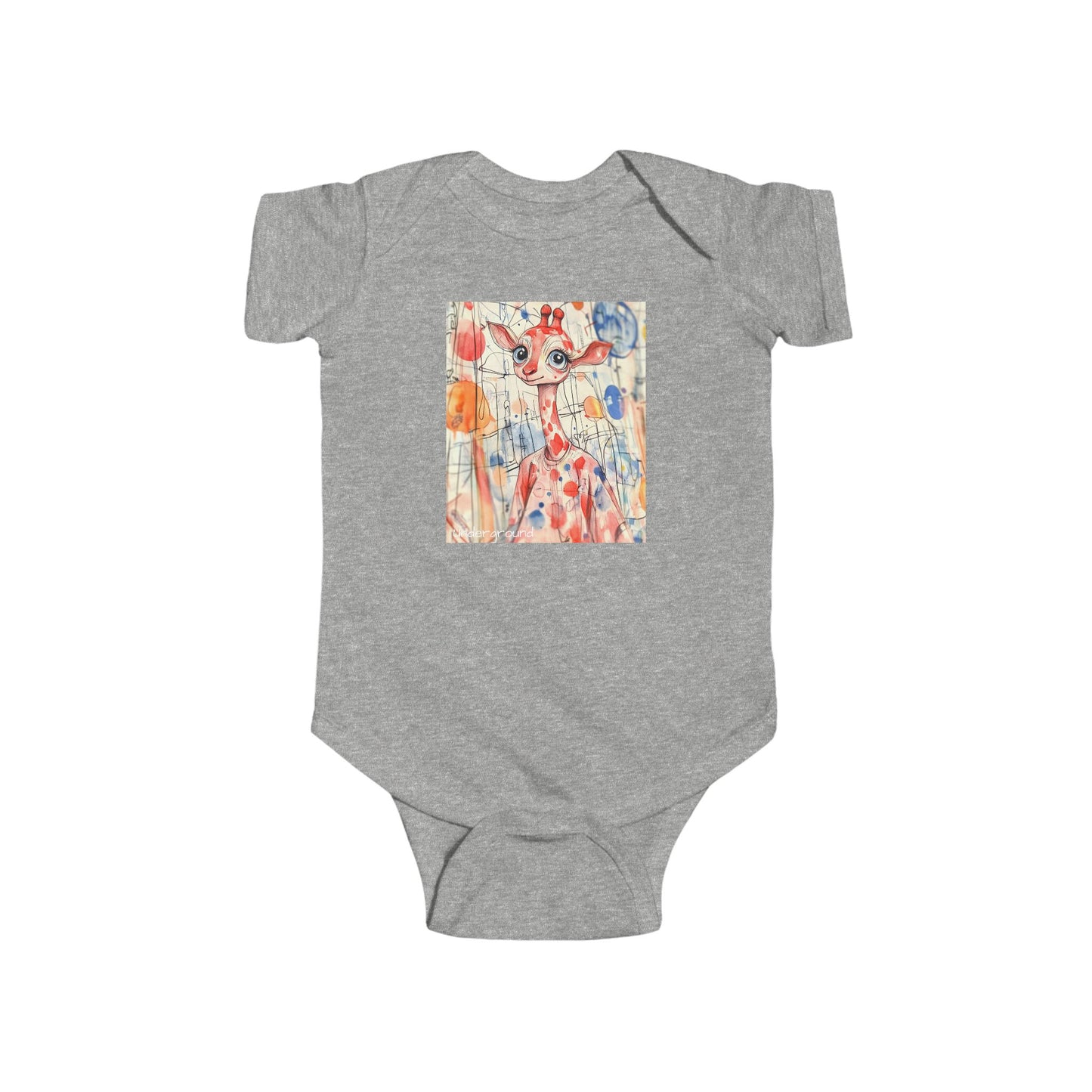 Skyline Strider Baby Onesie – Cute & Cool Urban Giraffe Bodysuit