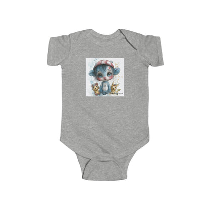 Cutie Clown Baby Onesie – Playful Ink and Watercolor Bodysuit