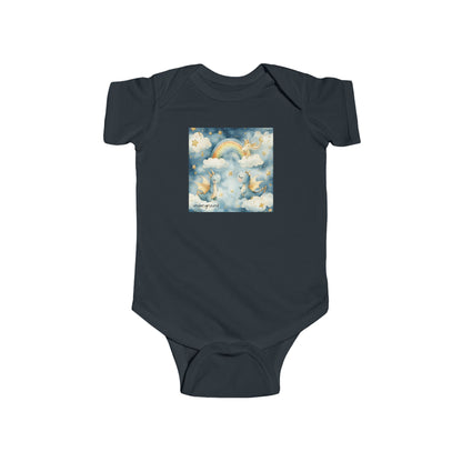 Urban Rainbow Baby Onesie – Playful Mythic City Dragon Bodysuit