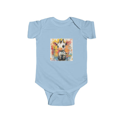 Zebraff Giggles Baby Onesie – Playful Watercolor Baby Streetwear Bodysuit