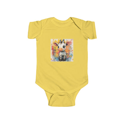 Zebraff Giggles Baby Onesie – Playful Watercolor Baby Streetwear Bodysuit