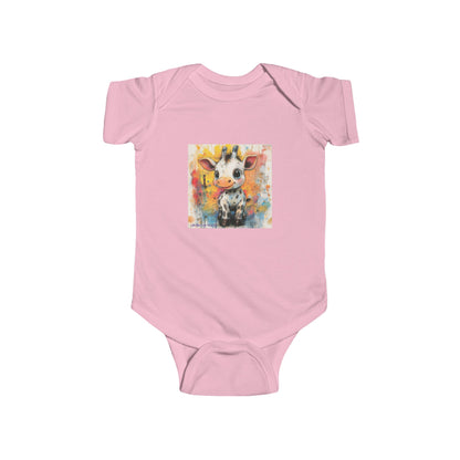 Zebraff Giggles Baby Onesie – Playful Watercolor Baby Streetwear Bodysuit