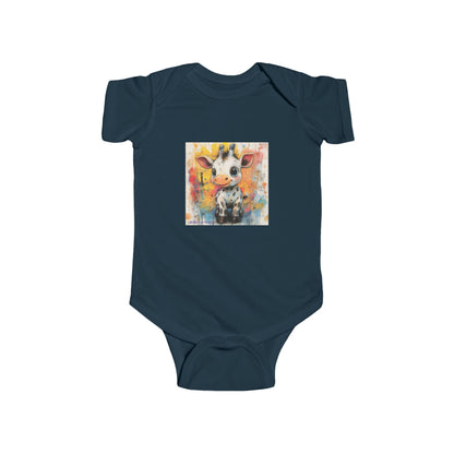 Zebraff Giggles Baby Onesie – Playful Watercolor Baby Streetwear Bodysuit