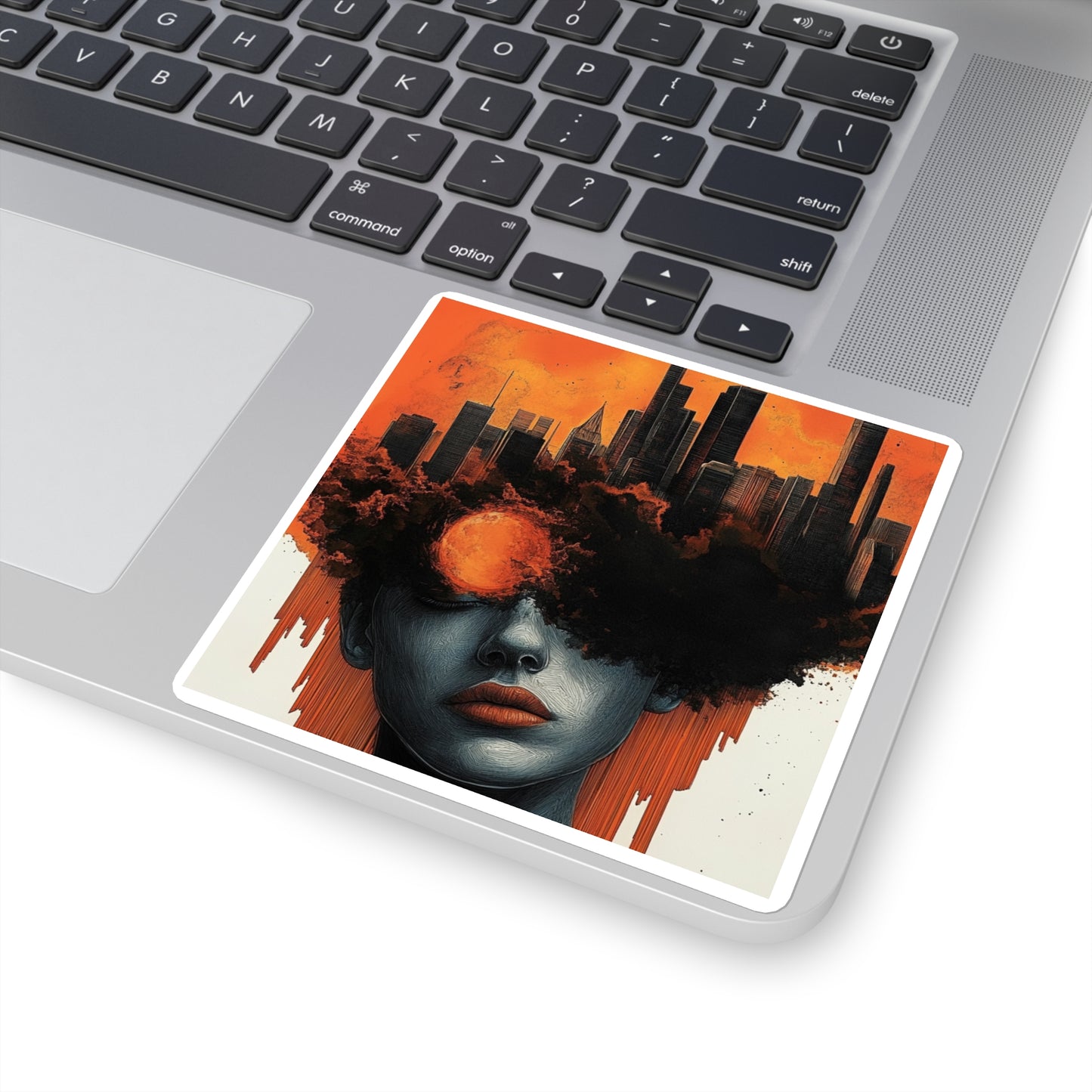 Rebel Sun Street Art Sticker - Edgy Street Art for Your Gear