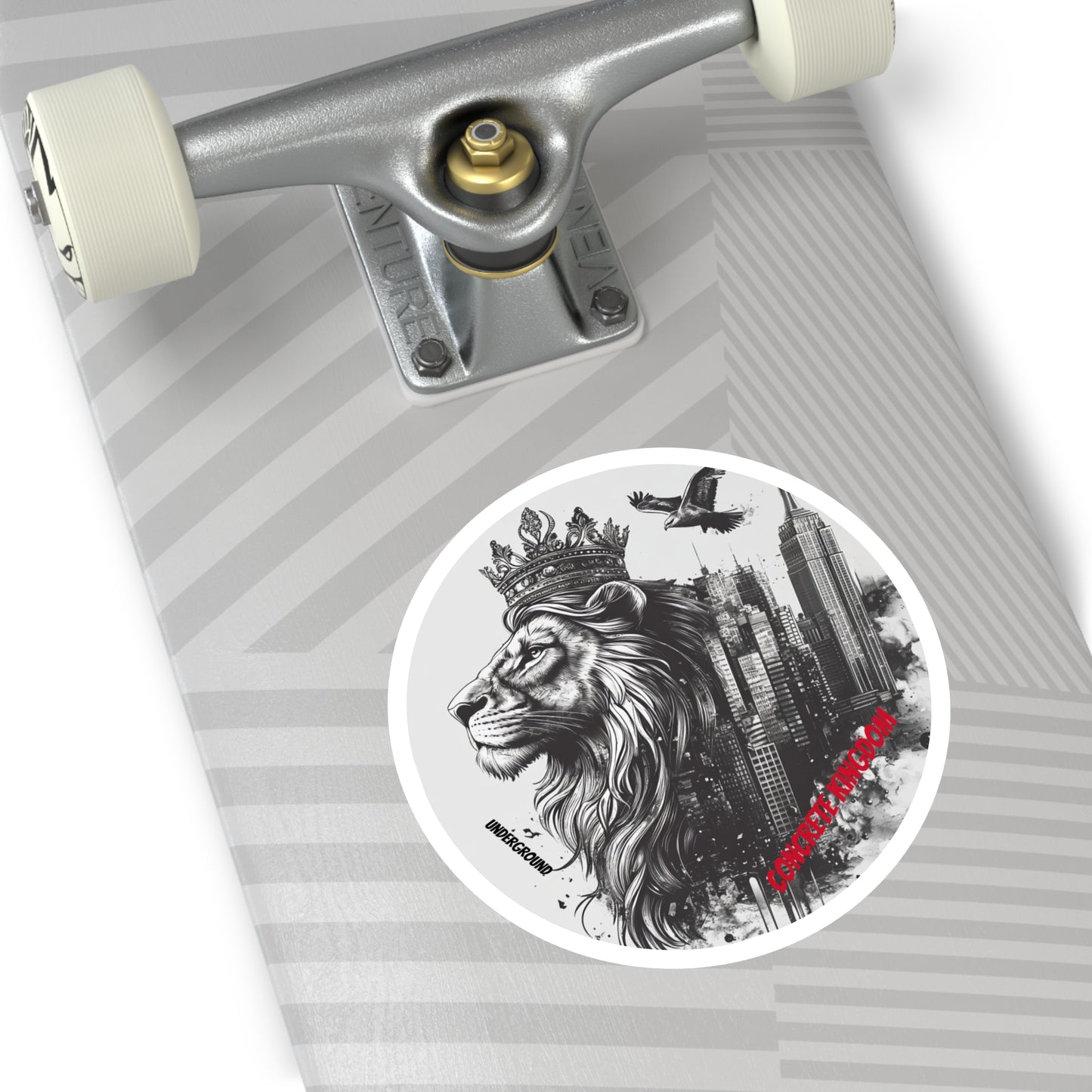 Concrete Kingdom Ink Art Sticker - King of the Streets