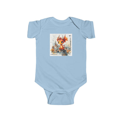 Lil’ Firestarter Baby Onesie – Graffiti-Style Dragon Streetwear Bodysuit