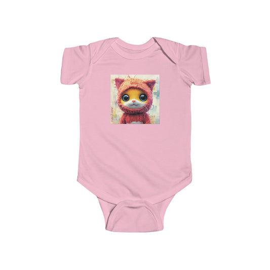 Crochet Kitty Whiskers Baby Onesie – Playful Urban Cat Bodysuit