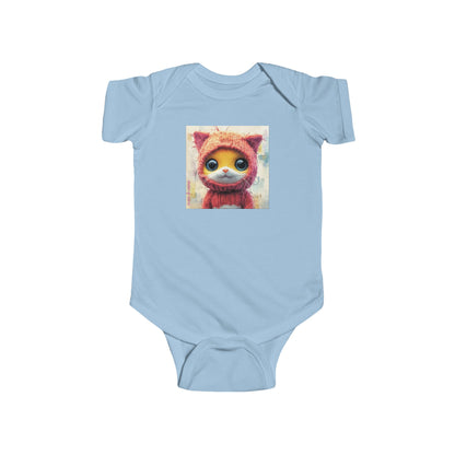 Crochet Kitty Whiskers Baby Onesie – Playful Urban Cat Bodysuit