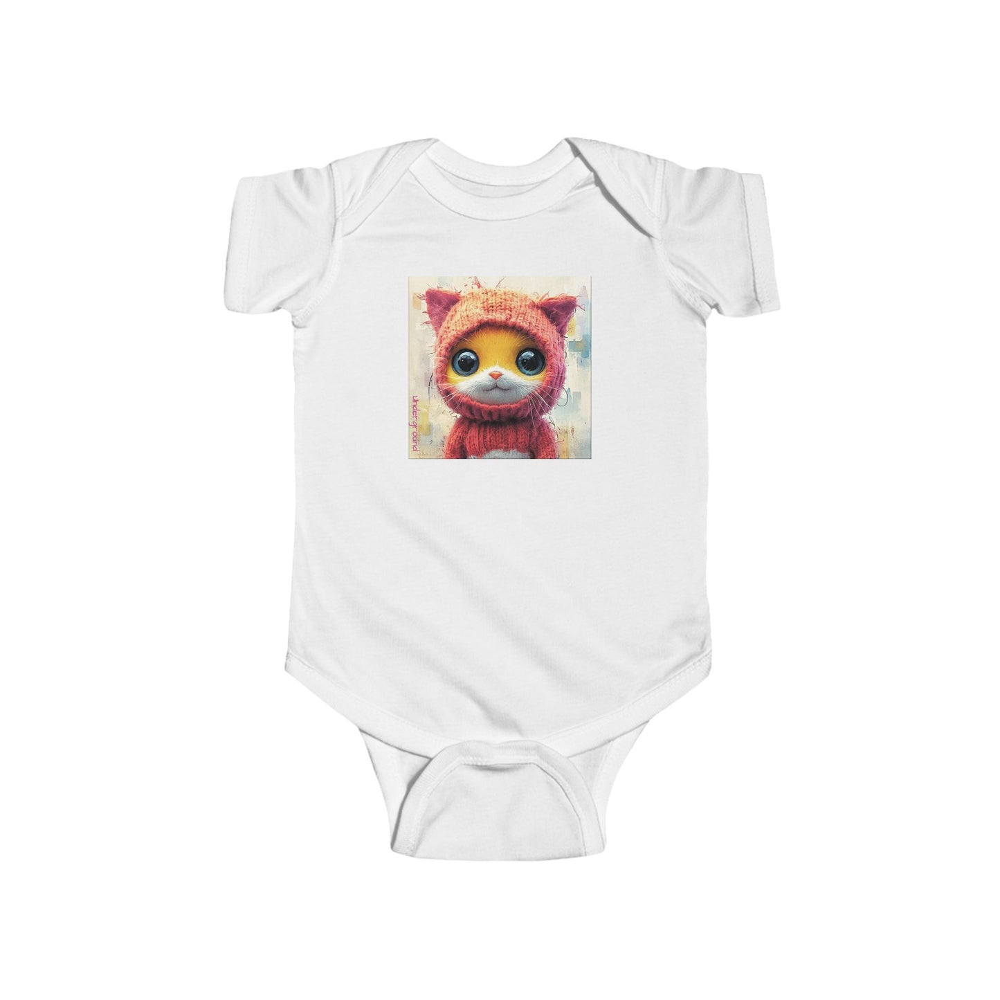 Crochet Kitty Whiskers Baby Onesie – Playful Urban Cat Bodysuit