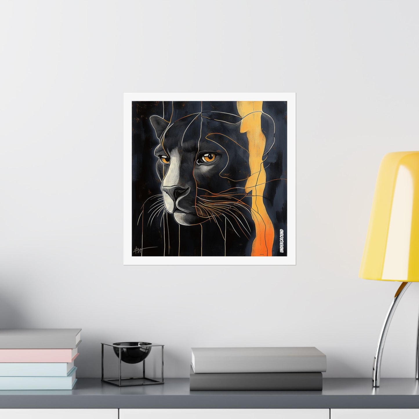 Night Eyes: Panther Poster - Sleek Art Print