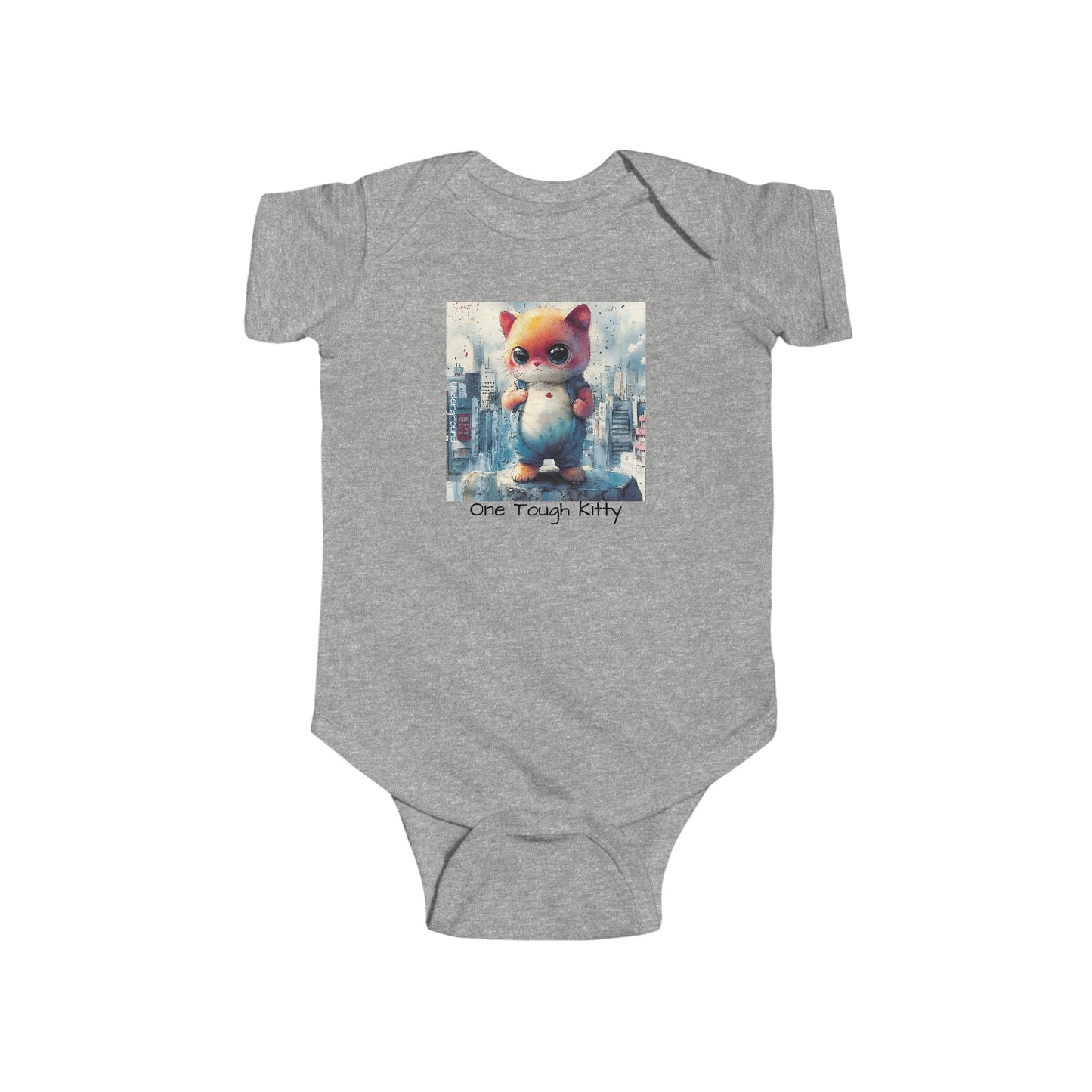 Tough Alley Kitty Onesie – Urban Inspired Cat Streetwear Bodysuit