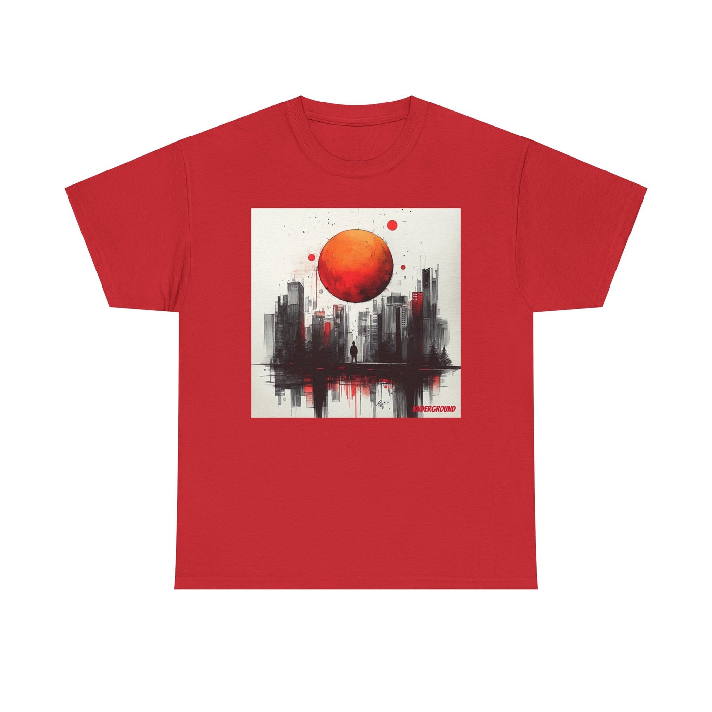 Falling Skies T-shirt - Expressive Urban Ink Art Design Tee