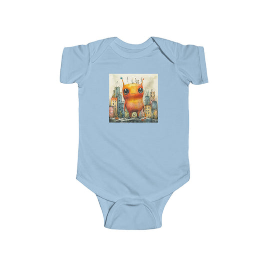 Tiny Cosmic Traveler Baby Onesie – Urban Sci-Fi Graffiti Art