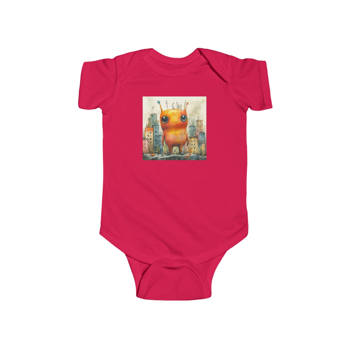 Tiny Cosmic Traveler Baby Onesie – Urban Sci-Fi Graffiti Art