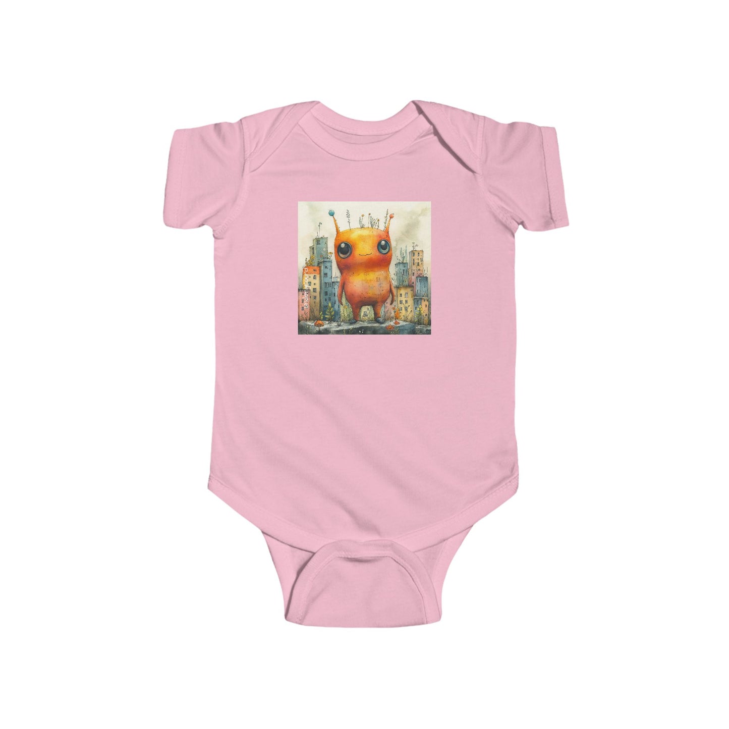 Tiny Cosmic Traveler Baby Onesie – Urban Sci-Fi Graffiti Art