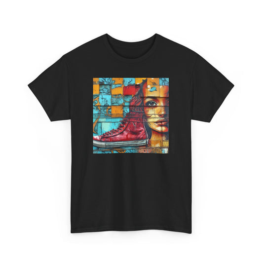 Red Hair and High tops T-shirt - Graffiti Art Tee