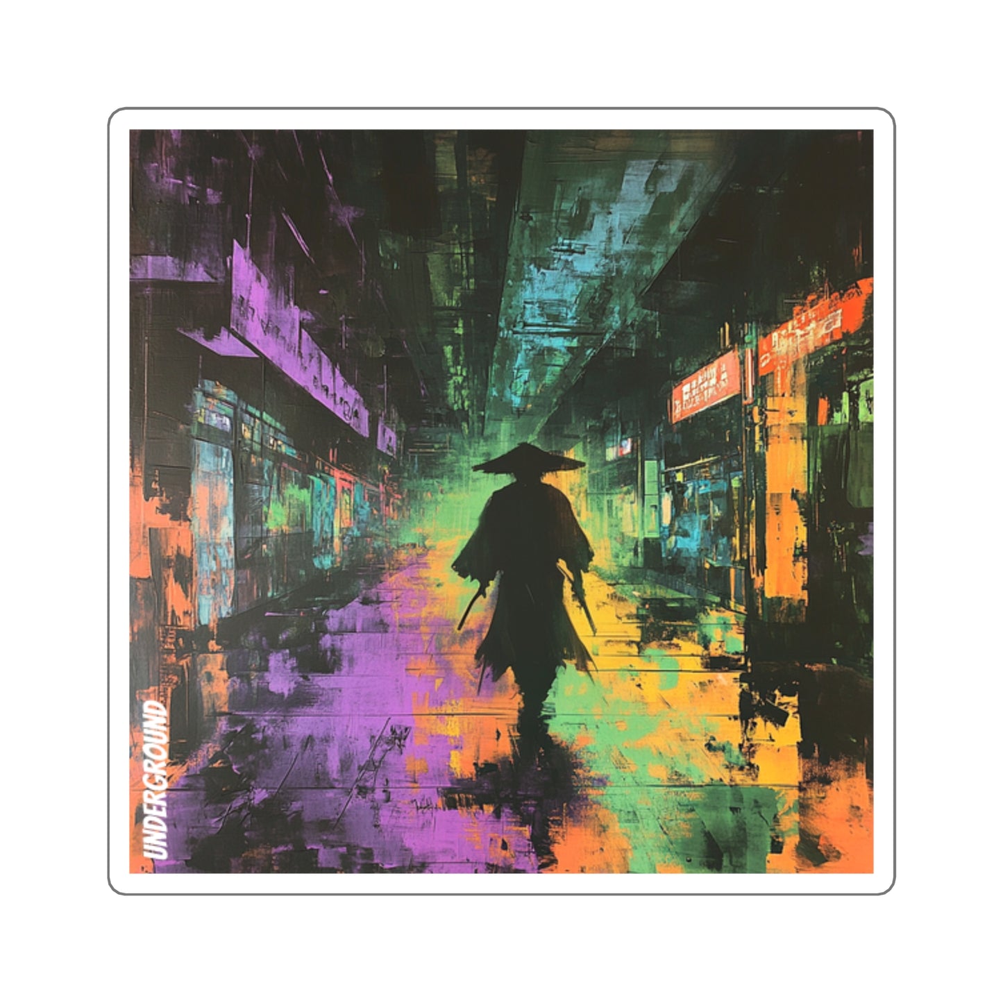 Kaleidoscope: Samuri of the Street Sticker - Underground City Art