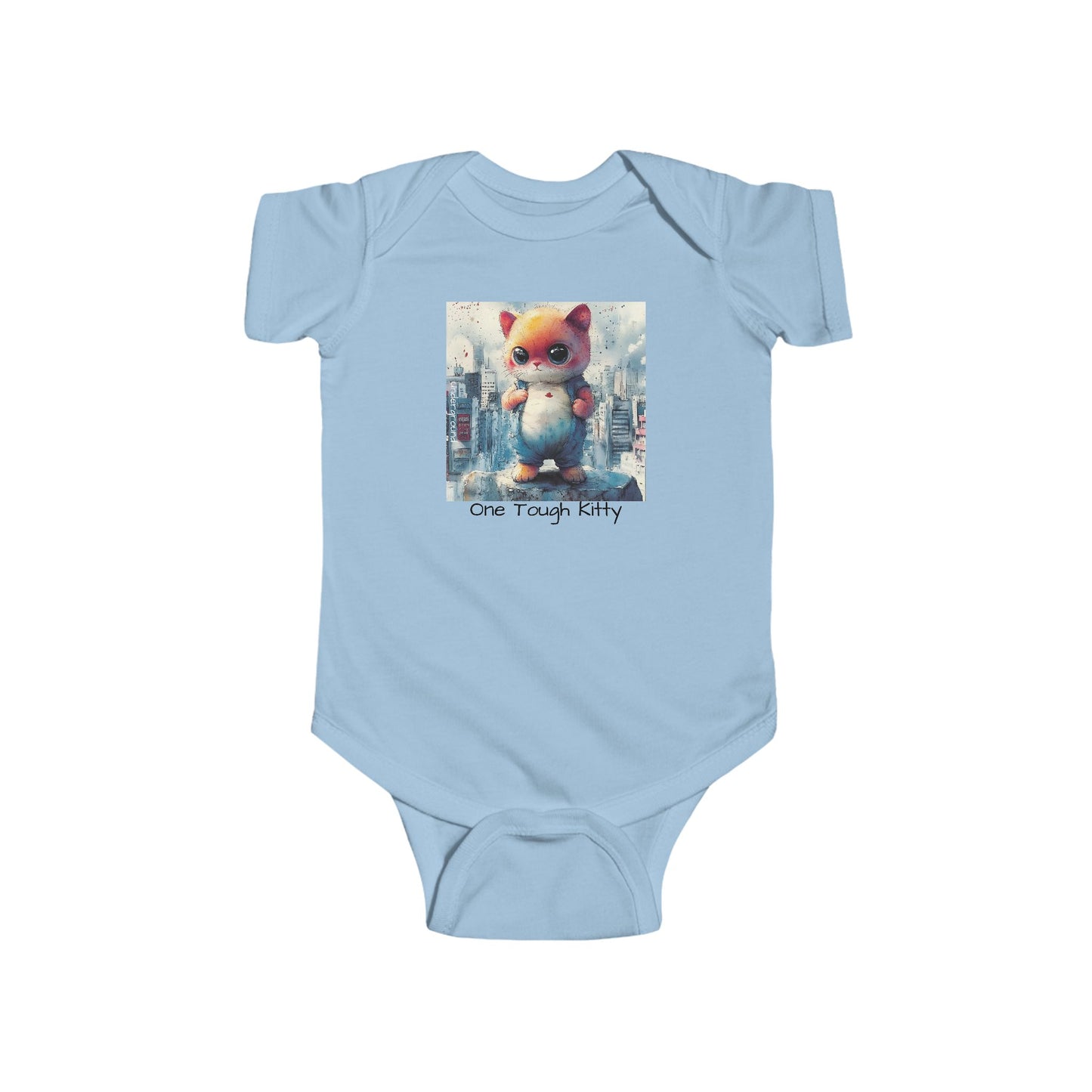 Tough Alley Kitty Onesie – Urban Inspired Cat Streetwear Bodysuit